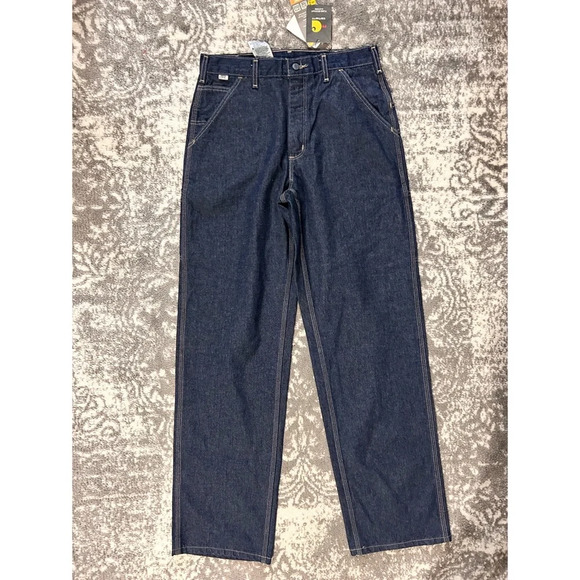 Carhartt Men's Flame Resistant Denim Dungaree New 32x34 - Picture 3 of 7